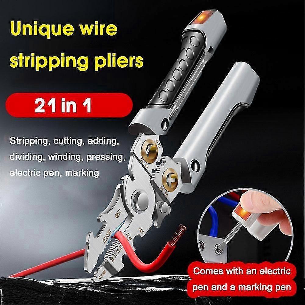21-in-1 Multifunctional Electrical Wire Stripper Pliers
