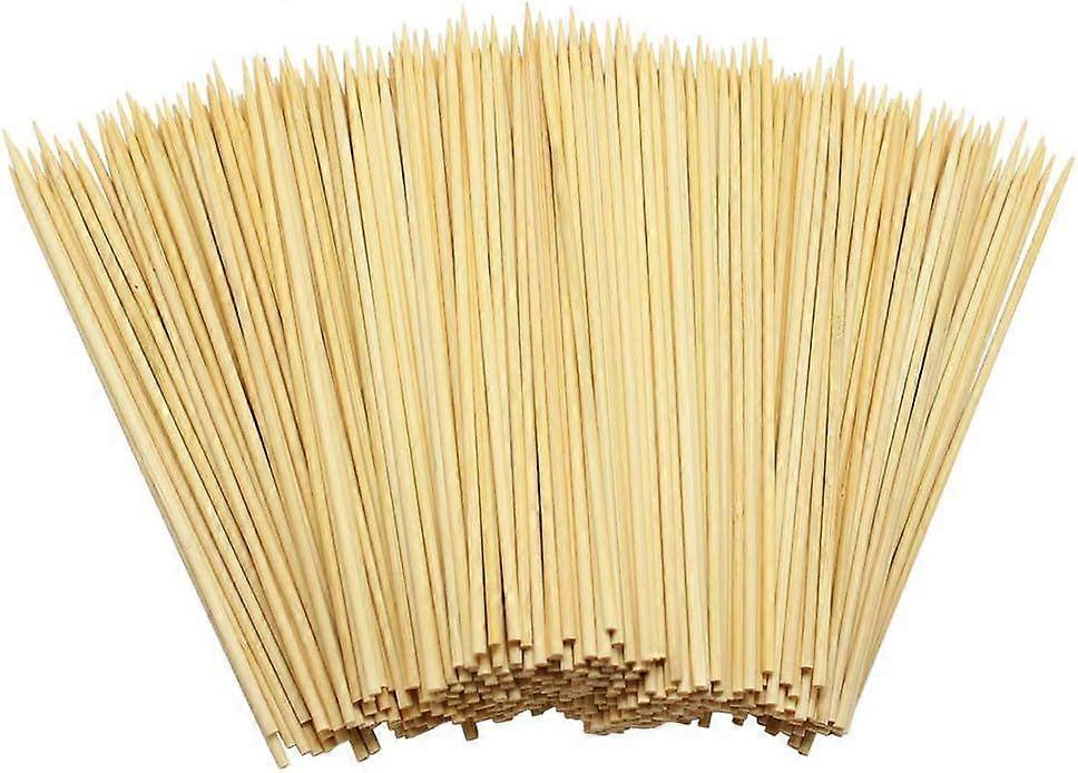 400 Wooden Bamboo Skewers Sticks for BBQ Fruit Chocolate Fondue Fountain 15cm