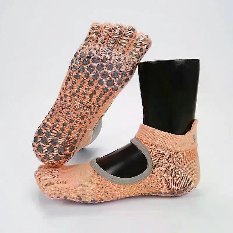 Yoga exercise socks Non-slip Half Toe Pilates Grip Low-Ankle Socks