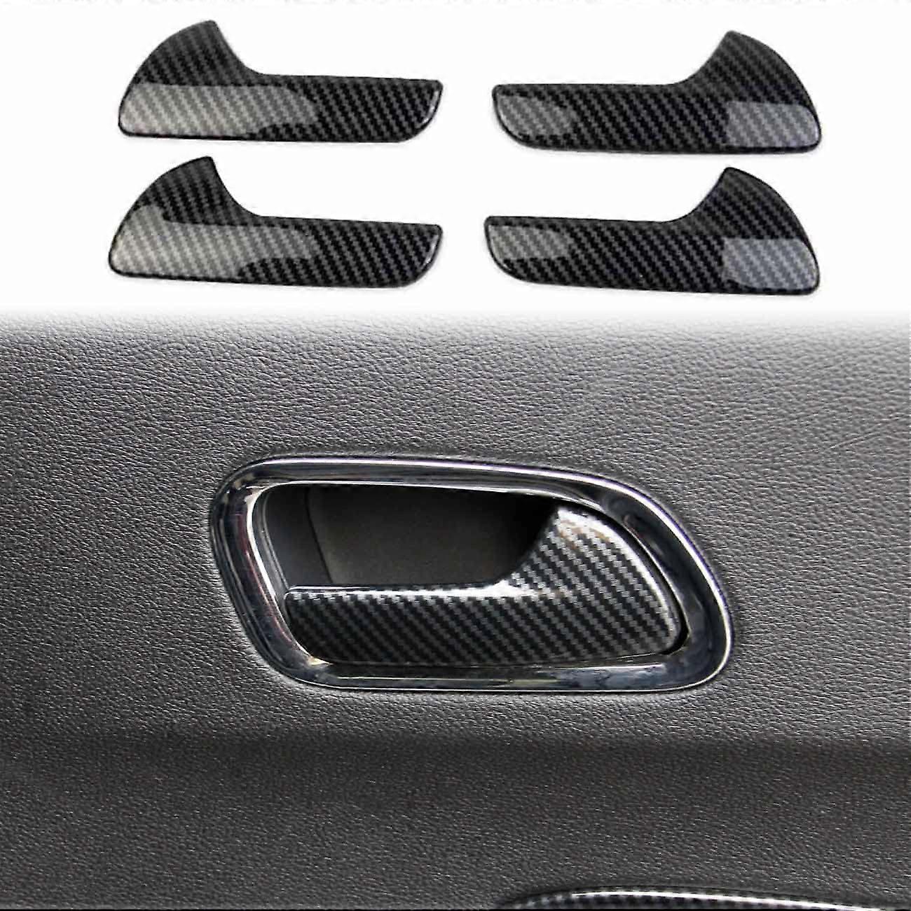 Carbon Fiber Inner Door Handle Trim Cover for Dodge Durango 2011
