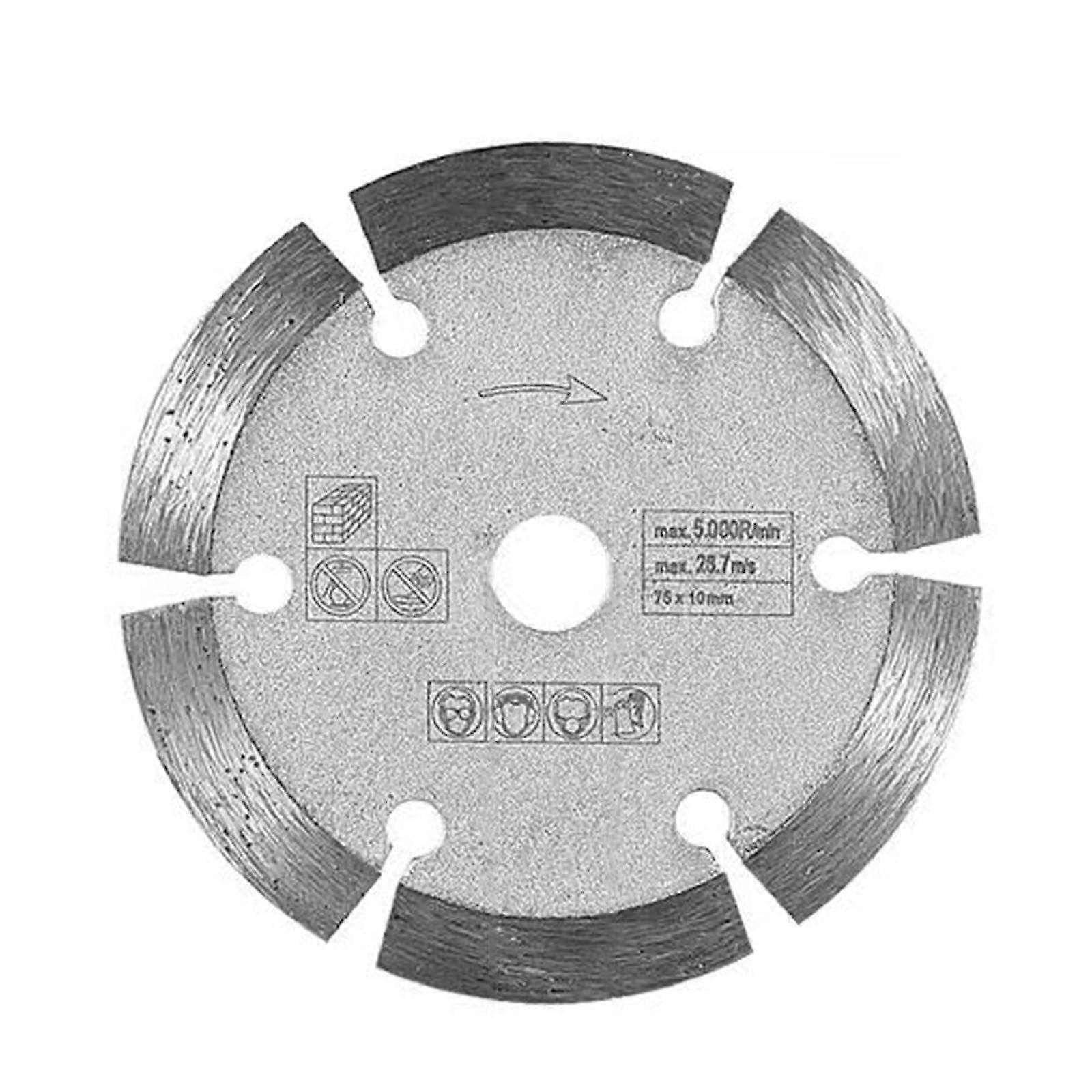 Circular Saw Blade for Metal Cutting 3 Inch, 75mm x 1.2mm x 10mm, Compatible with Angle Grinder, High-Performance Grinding Wheel