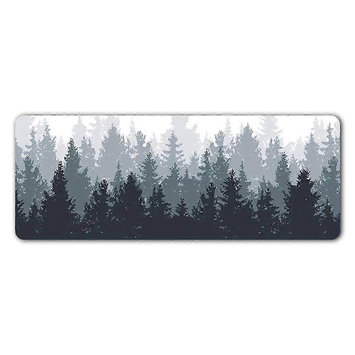 Forest Mouse Pad Mat (31.5X11.8 In) Extended Gaming Mouse Pad with Non-Slip , Topographic Contour E
