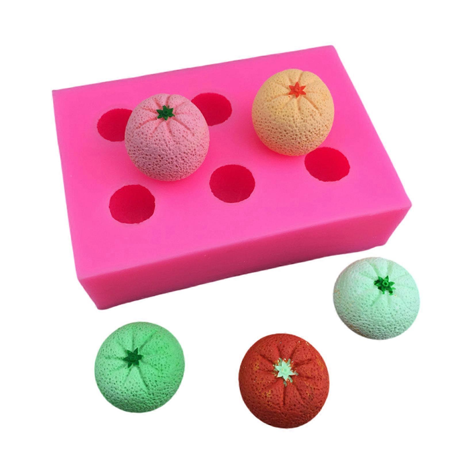 Tangerine Silicone Molds For Baking 3D Fruit Mousses Cake Chocolate Dessert Puddings Ice Creams Nonstick Easy Demold