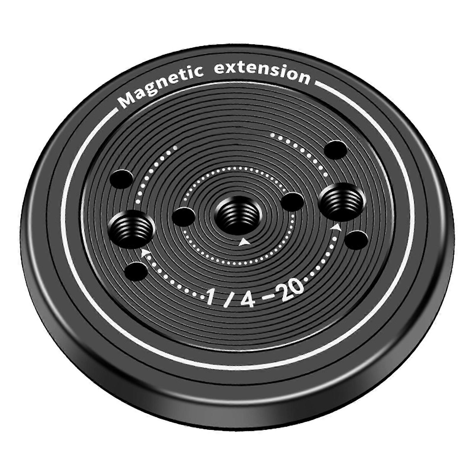 Magnetic Phone Tripods Adapter Quick Releases Base Tiltable 60 Degrees Stand and 1/4" Screw for Phone 16 15 14 13 12