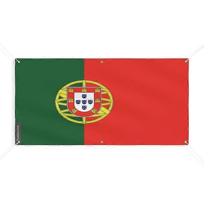 Portugal Flag Banner 6 Grommets 160x320cm Polyester