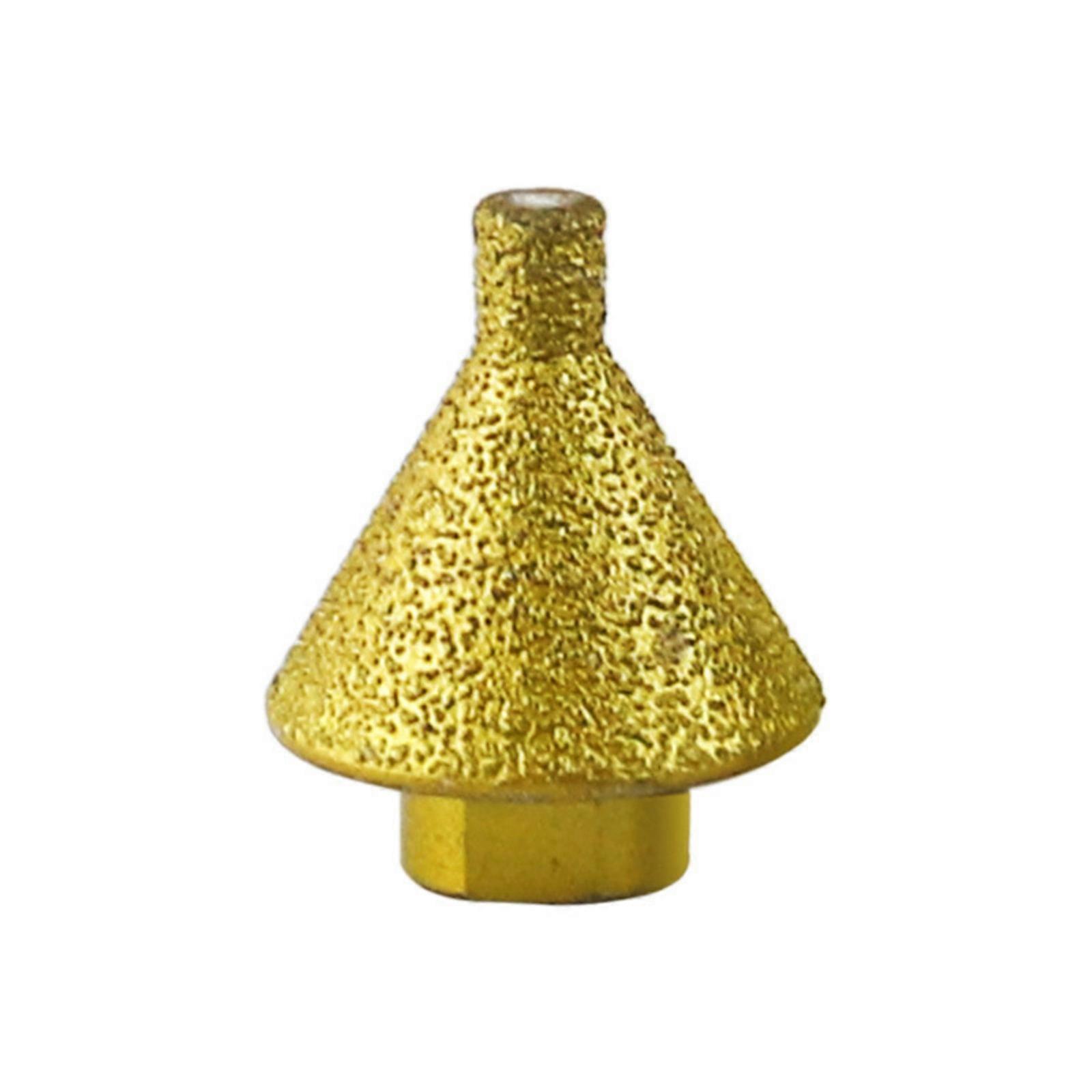 High End Finish Conical Grinding Wheel M10 Thread Beveling Deburring Chamfer Bit for Large Format Tile Stone Fabricators