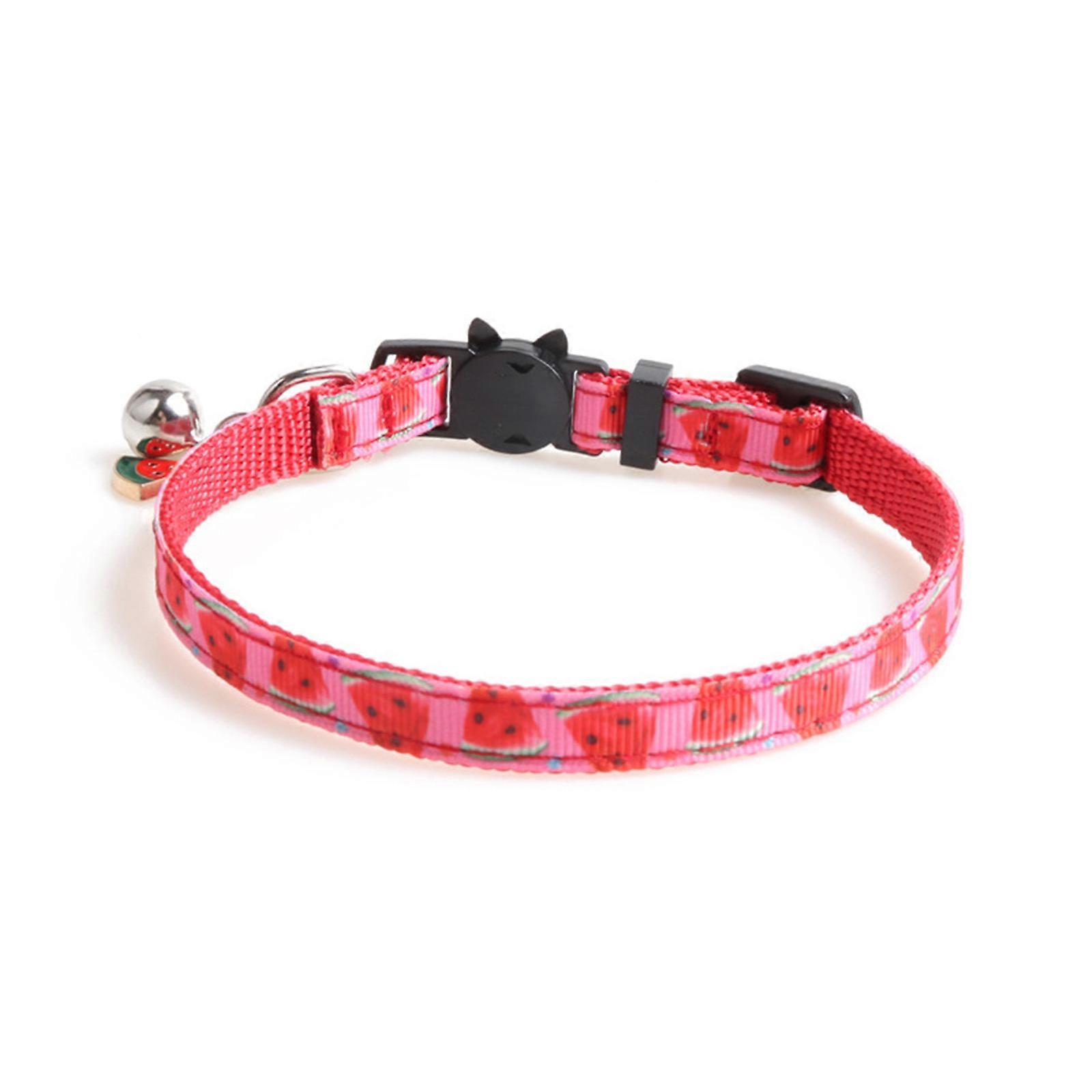 for Cat Collars Quick Release for Cat Collar with Bell and Fruit Pendant 5 Options for Pet Kitten Puppy 5 Colors Fruits