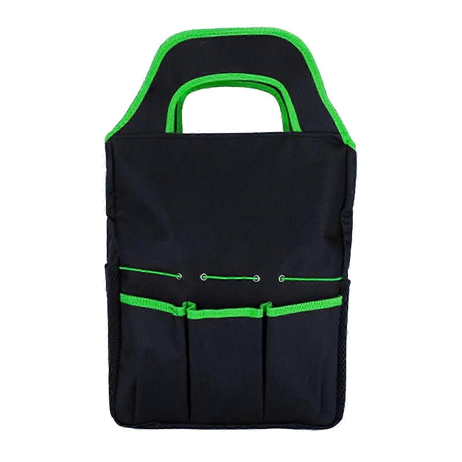Gardening Tool Bag With Spacious Storage Multiple Pockets Tool Holder For Garden Tool And Accessories orange color