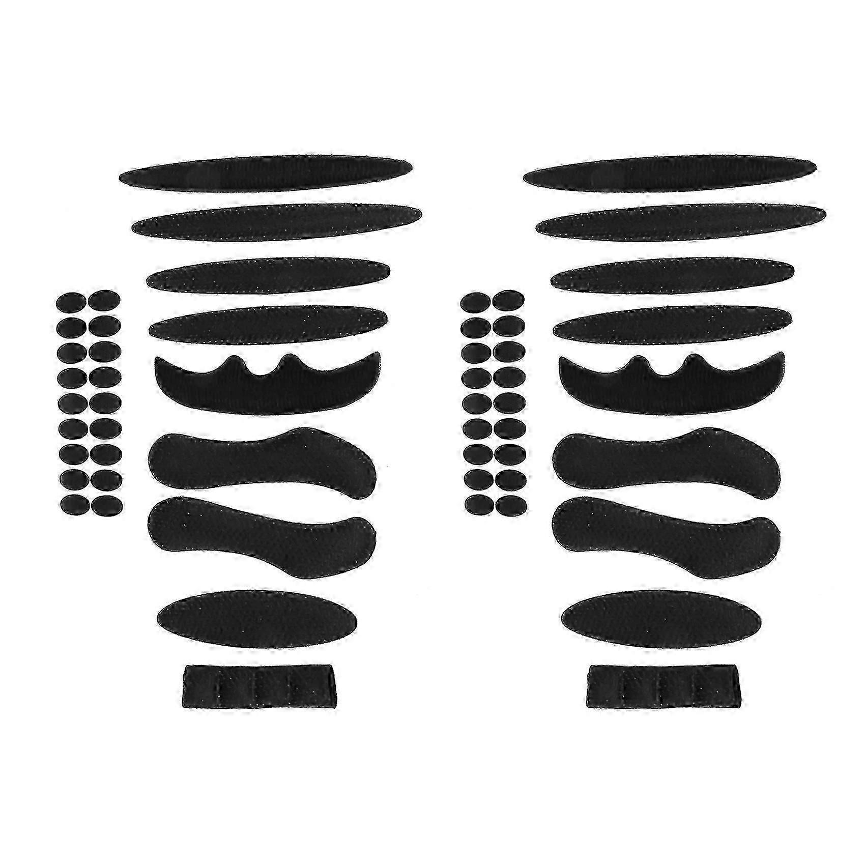 2er Pack Radfahren Schwamm Pads Set für Fahrrad Motorradhelm, Schwarz Fahrradhelm Pads