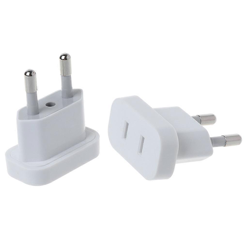 4.0mm EU Plug Adapter US USA To EU Europe BR Brazil Plug Converter American Travel Power Adapter Power Sockets Multicolor