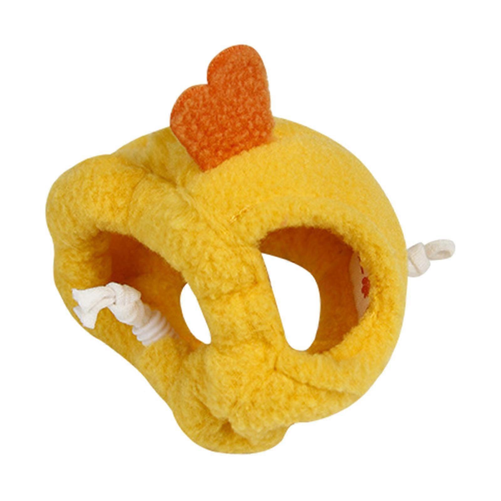 Cute Pet Hat with Adjustable Strap, Snake Hamster Plush Hat Small Reptile Animal