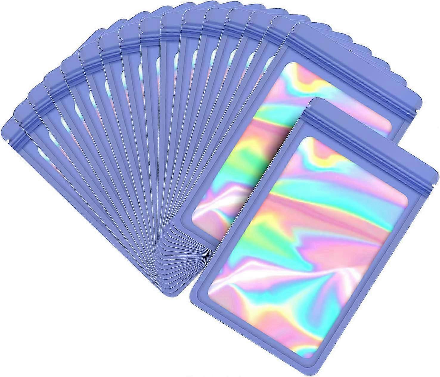 100 قطعة أكياس مايلر مع أكياس قفل الرمز البريدي ثلاثية الأبعاد قابلة للإغلاق للتخزين