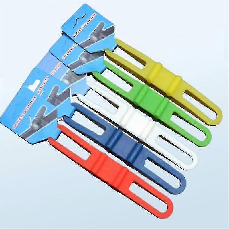 6 Pack Silicone Bike Light Mount Straps for Flashlight Holder