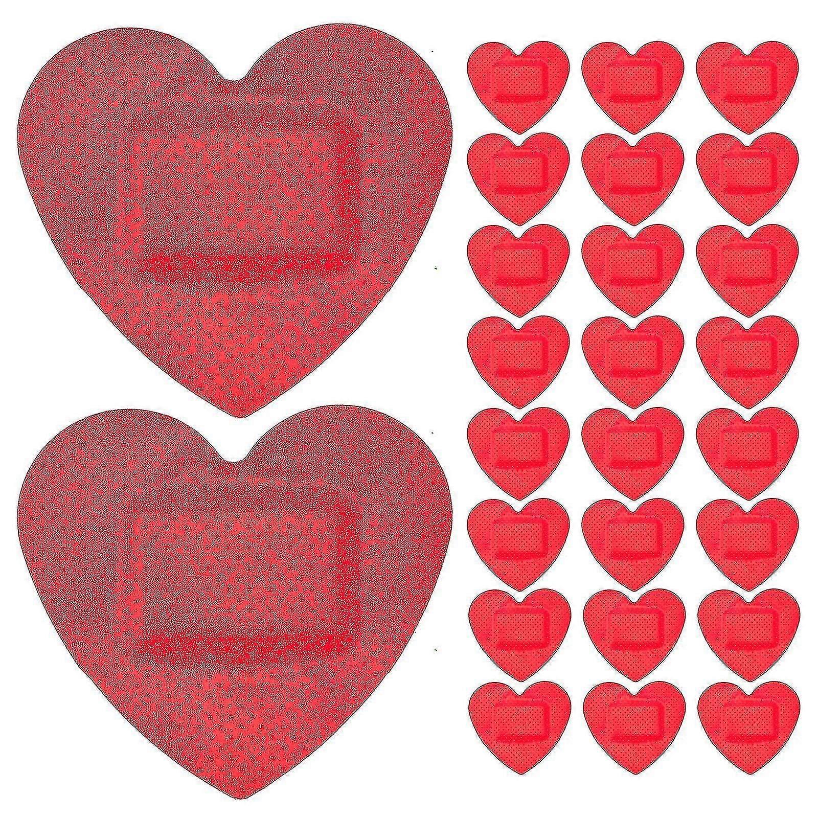 25pcs Heart-shaped Wound Bandages First Aid Patches Adhesive Wound Patches Outdoor Wound Patches[PB]
