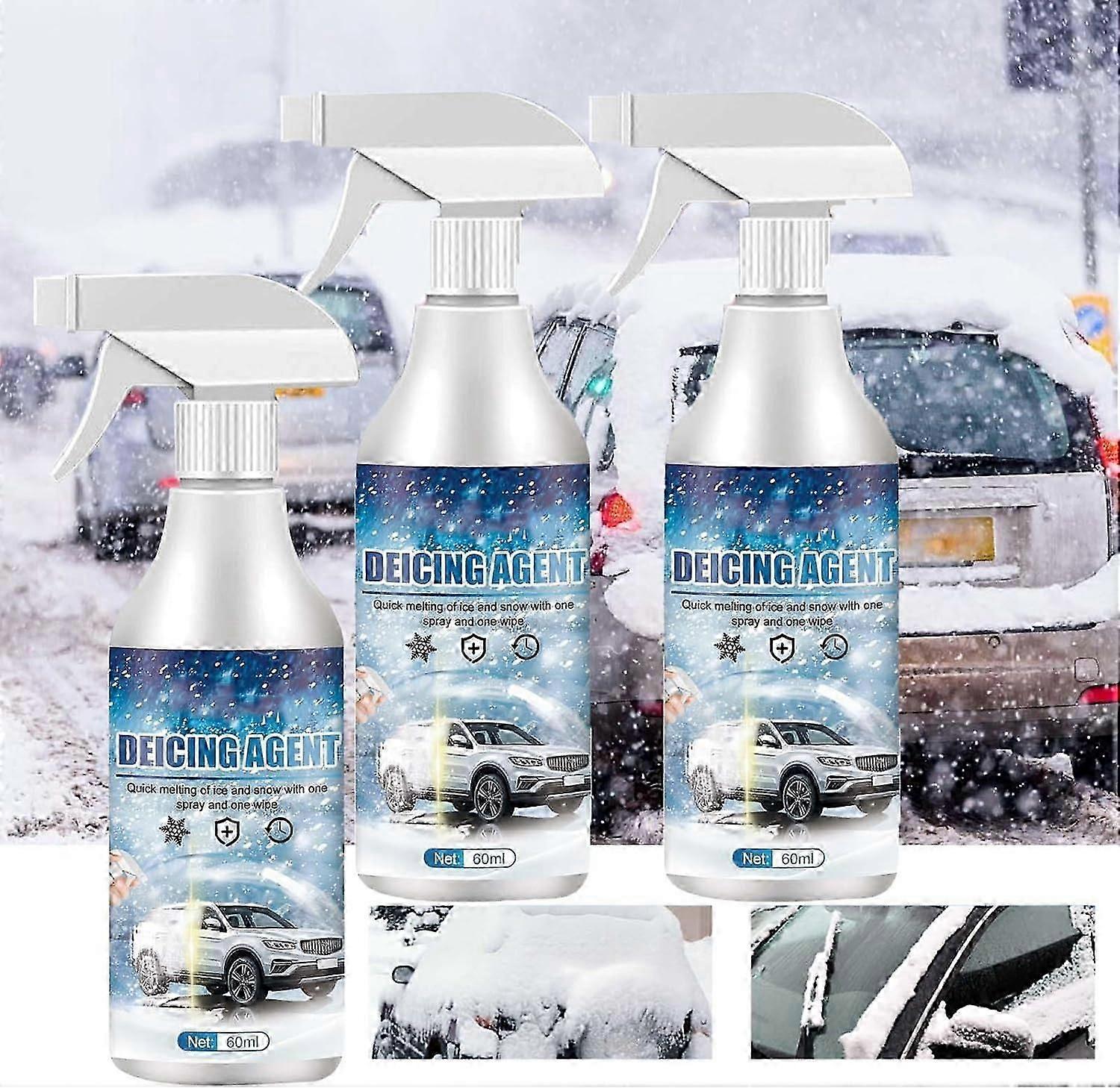 Snow Melting Spray, Defrosting DeIcer Spray, Deicing Agent Spray Car Windshields Deicing Agent Winter Windshield DeIcer Snow Melting