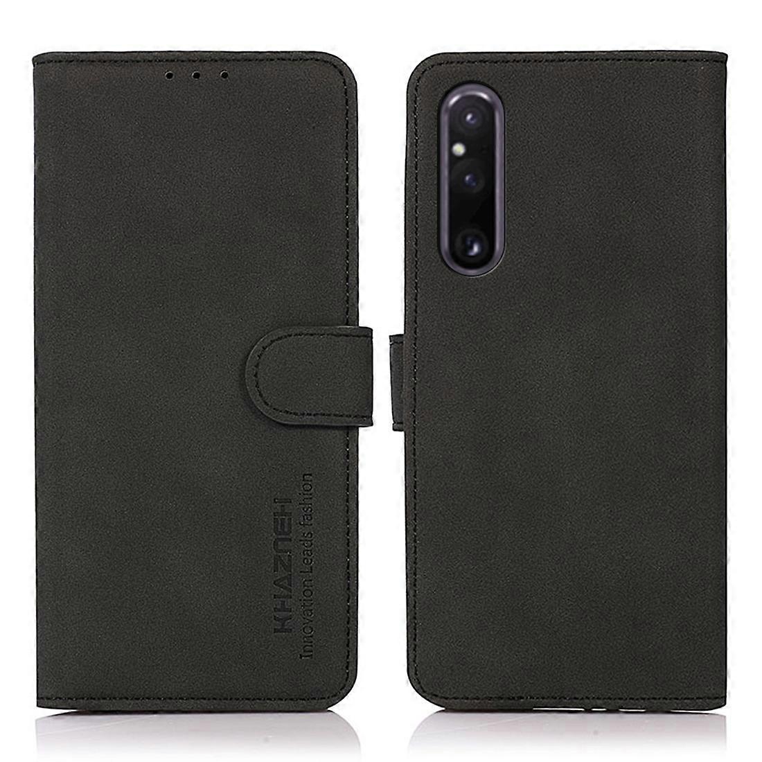 For Sony Xperia 1 V KHAZNEH Matte Texture Leather Phone Case