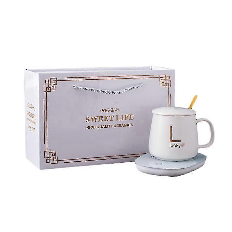 2025 USB 55Degree Ceramic Coffee Cup with Heating Pad