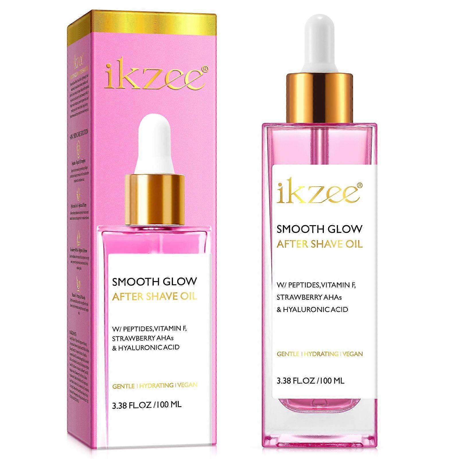 After Shave Oil Women for Smooth Skin, Strawberry After Shaving Oil - Razor Bump Prevention & Anti-Aging Treatment for Prevent Ingrown Hair, Hydration