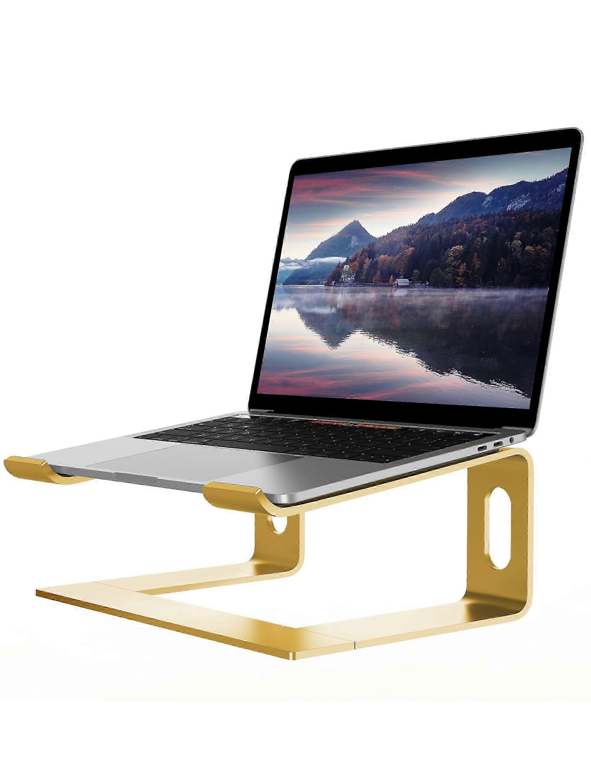 Suporte de laptop de alumínio ajustável para resfriamento de notebook de 10-15,6 polegadas