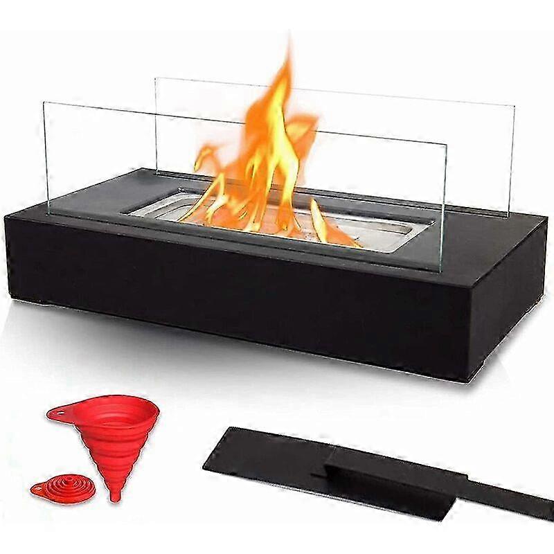 Portable Bioethanol Table Fireplace, 35 x 17.8 x 14.5 cm