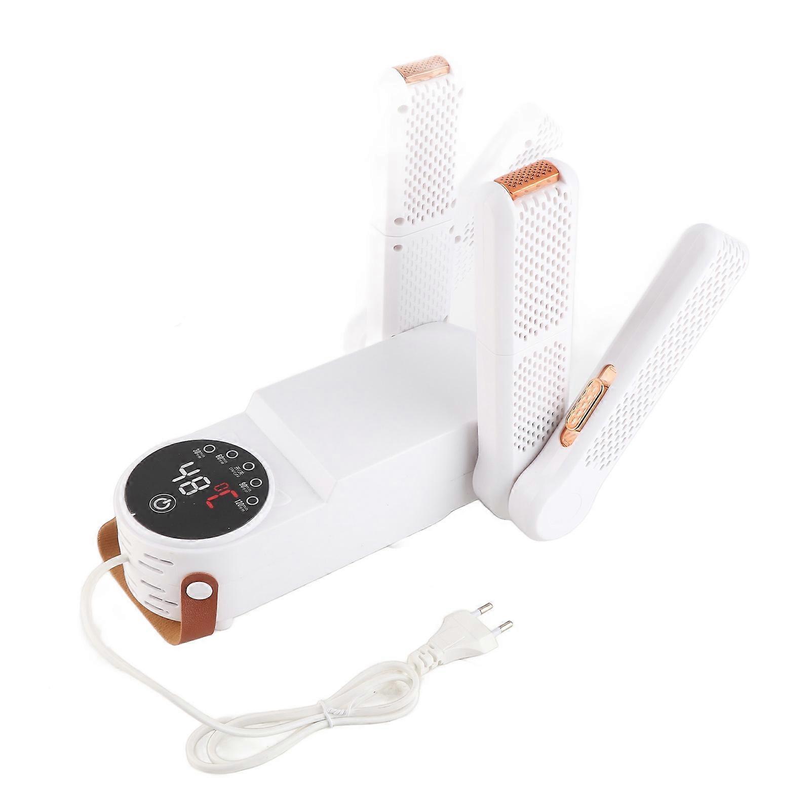 Sèche-chaussures électrique, minuterie extensible, température constante, réduit les odeurs, sèche-bottes pour 2 paires, prise UE 220 V
