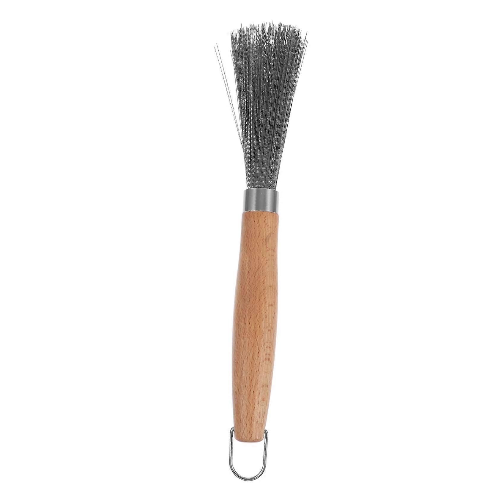 Wok Brush With Wooden Handle, Multifunction Cleaning Brush For Pans And Dishes, Durable For Stubborn Grime