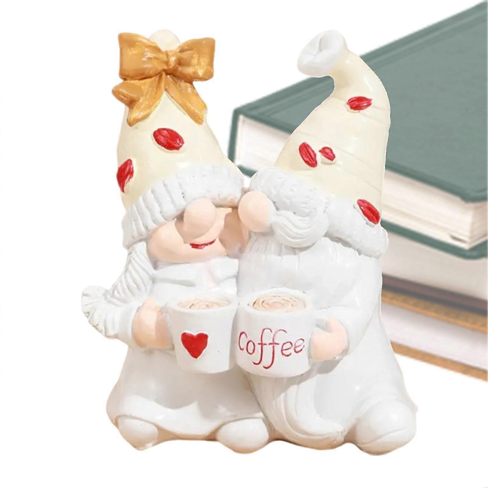 Hand Painted Gnome Statue for Outdoor Use