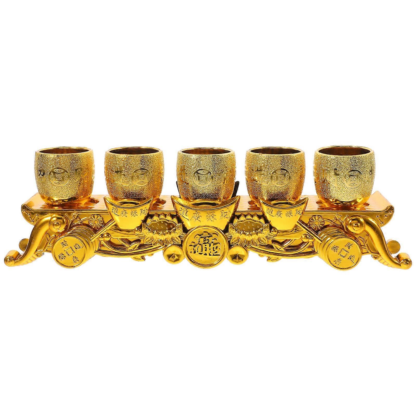 Vintage Decorative Offering Cup, Portable for Easy Storage, Comprehensive Set Included