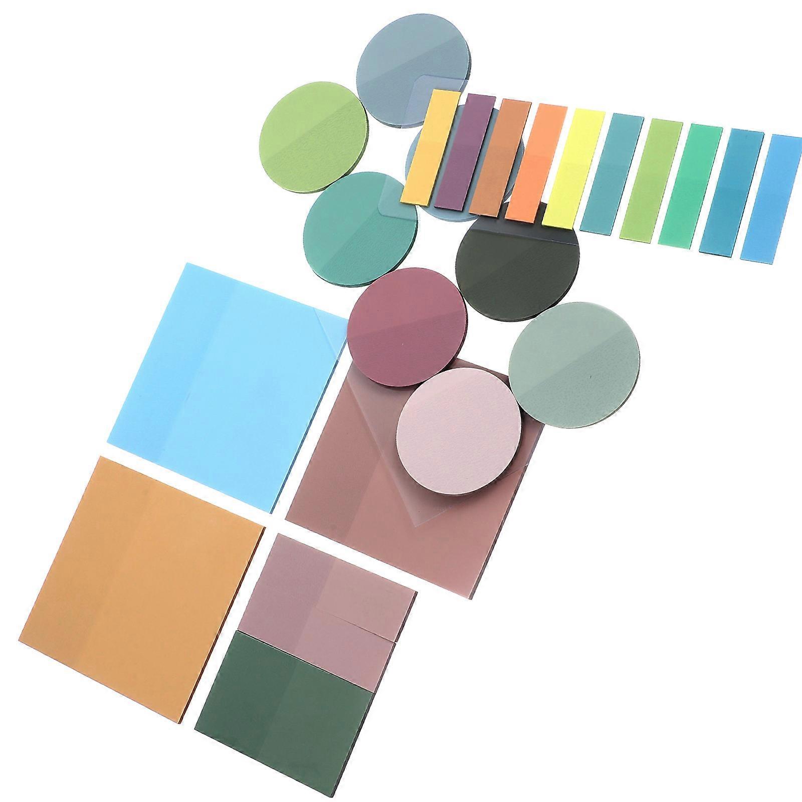 Professional Highlight Stickers Sticky Page Marker Labeling Soft Texture 7.6X7.6cm 900Pcs