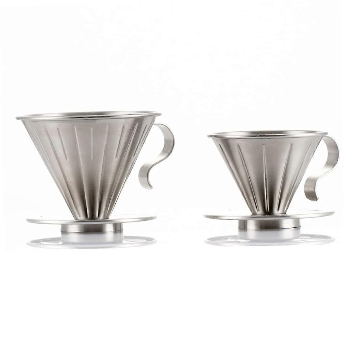Stainless Steel Coffee Strainer Percolator Filter 7.5x9.6cm Rustproof Fine Mesh Reusable Coffee Tea Brewer