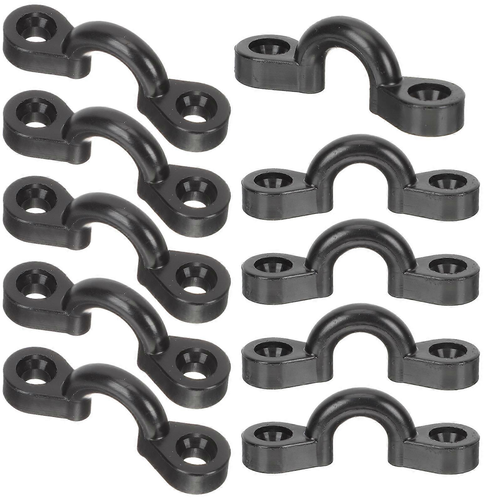 Here's a refined and professional product description based on your input:
**10pcs Kayak Deck Loops Tie Down Kit – Durable Nylon Pad Eye Hooks