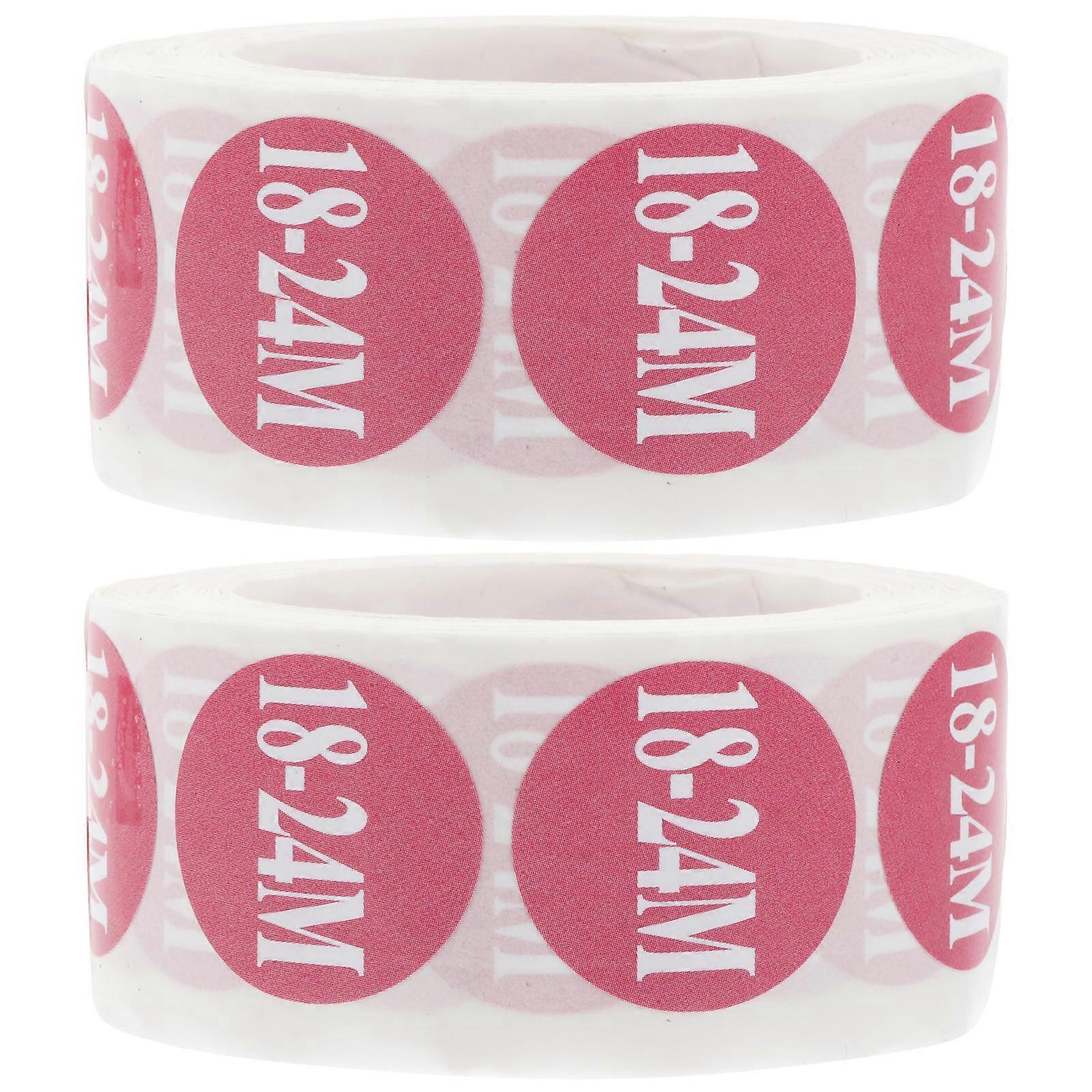 衣類のサイズラベル、粘着剤、ディスプレイ、衣類サイズ、接着剤不要、ピンク、スクエア、デザイン、幼児、衣類、サイズ、ステッカー、2ロール