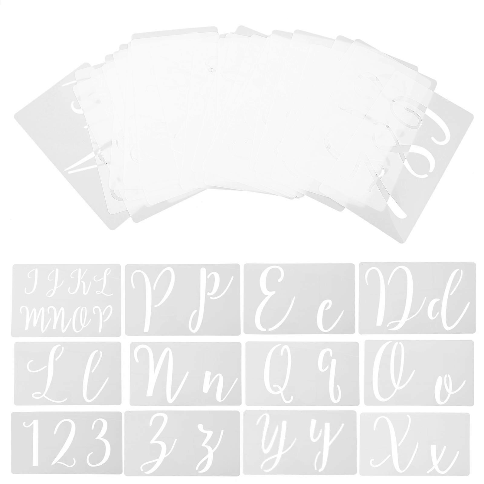 Multi Function Letter Stencils Reusable For Fabric Art Wall Printing And Diy Crafts 45 Sheets