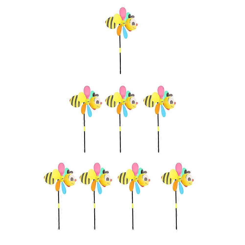 Windmill Toy For Kids Garden Ornament Square Plastic 8Pcs Colorful