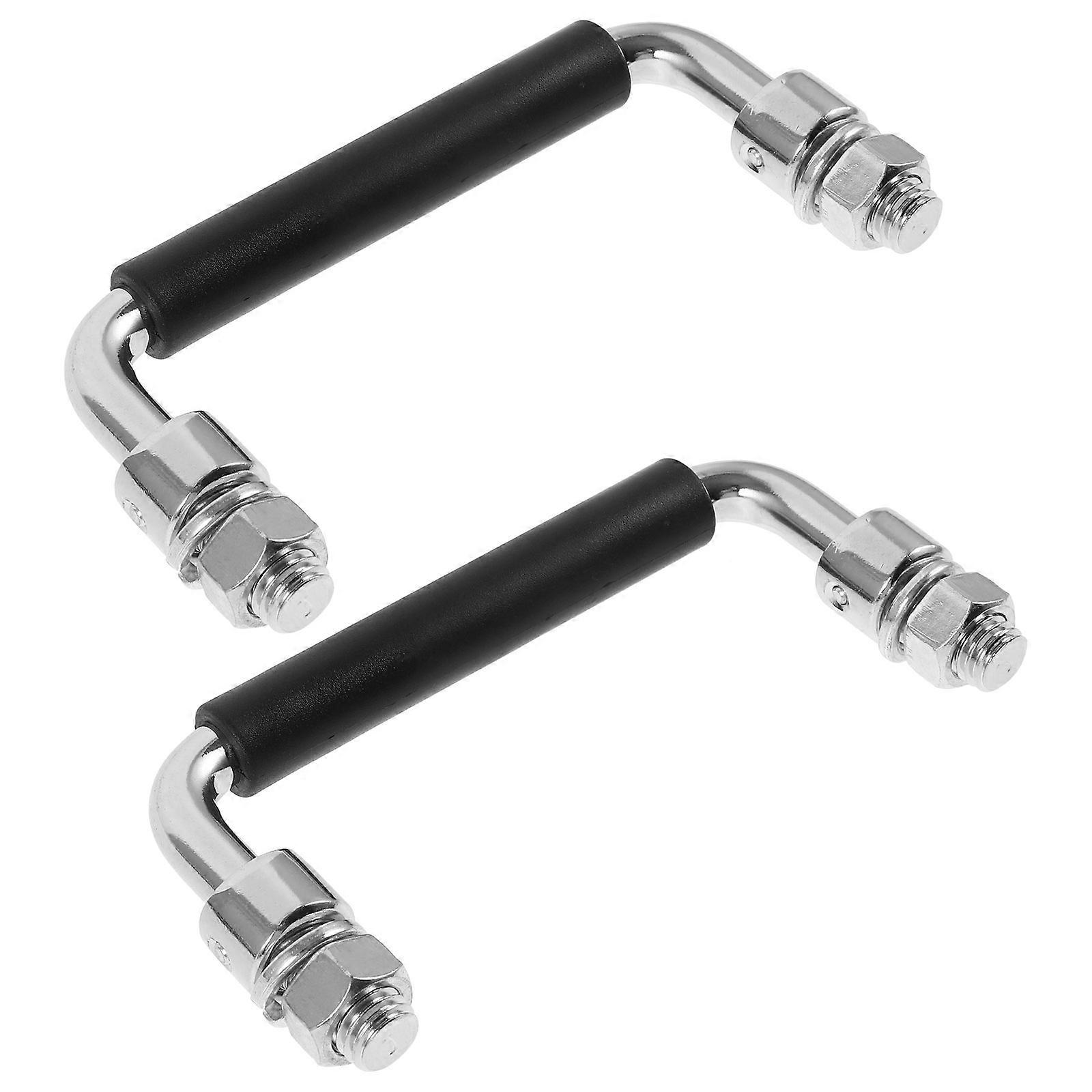 Folding Toolbox Handle Heavy Duty Chrome Plated Iron Pull Handle for Easy Use Installation for Toolboxes Chest Cases Cabinets Convenient Design