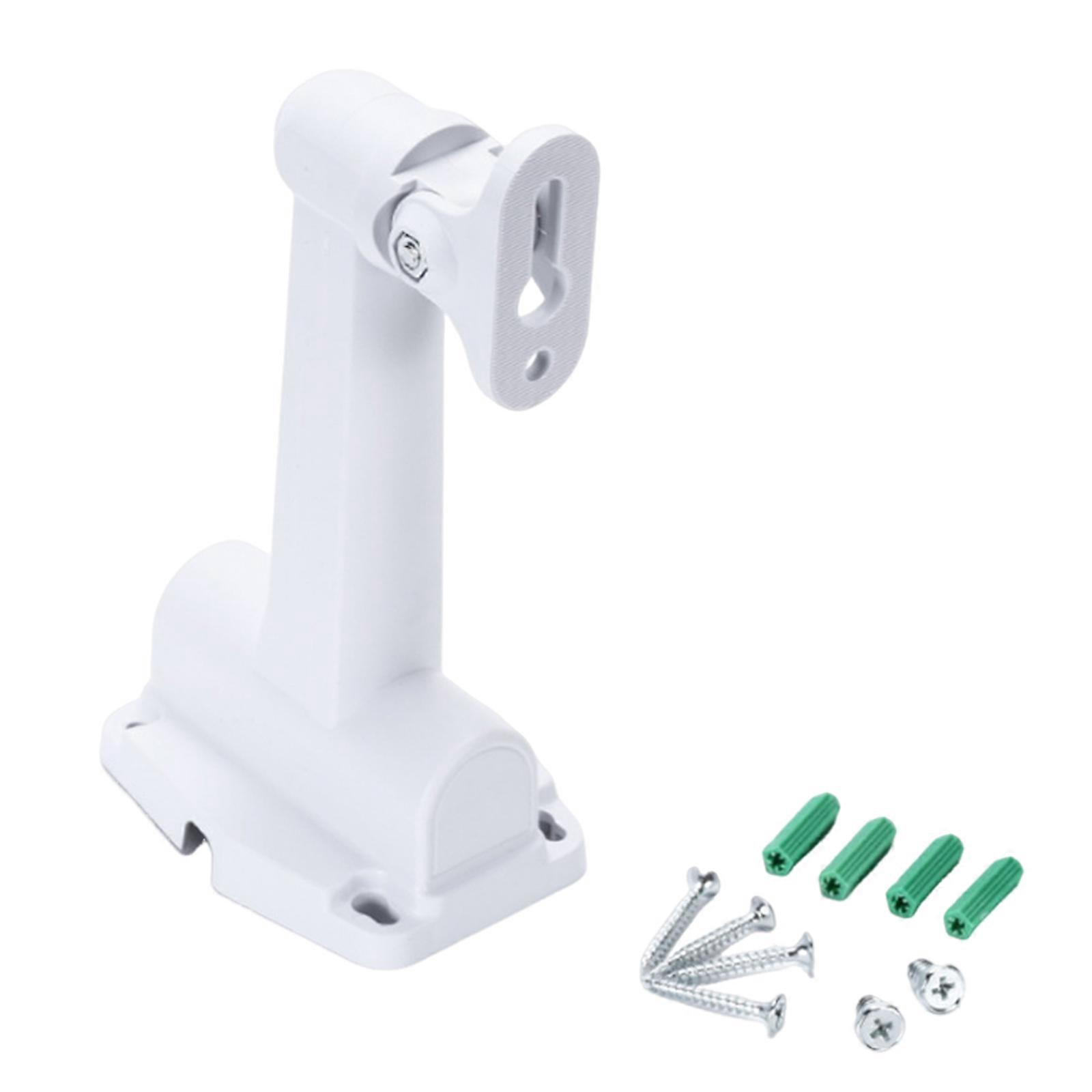 Wall Mount Camera Shelf Plastic Small Wall Shelf 180 Degree Adjustable Bracket for Security Cameras, Speakers