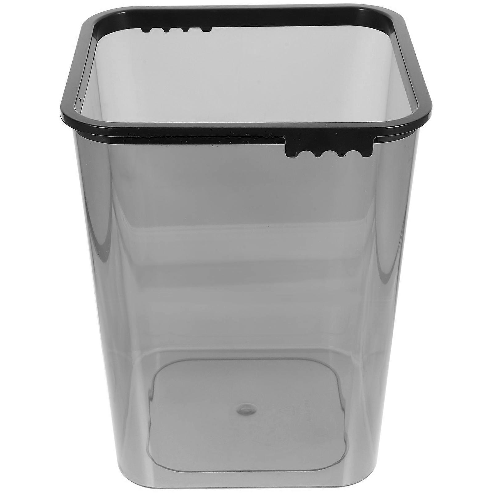Smart Bathroom Trash Can Plastic Garbage Storage Container For Office Environment Large Capacity 1Pcs
