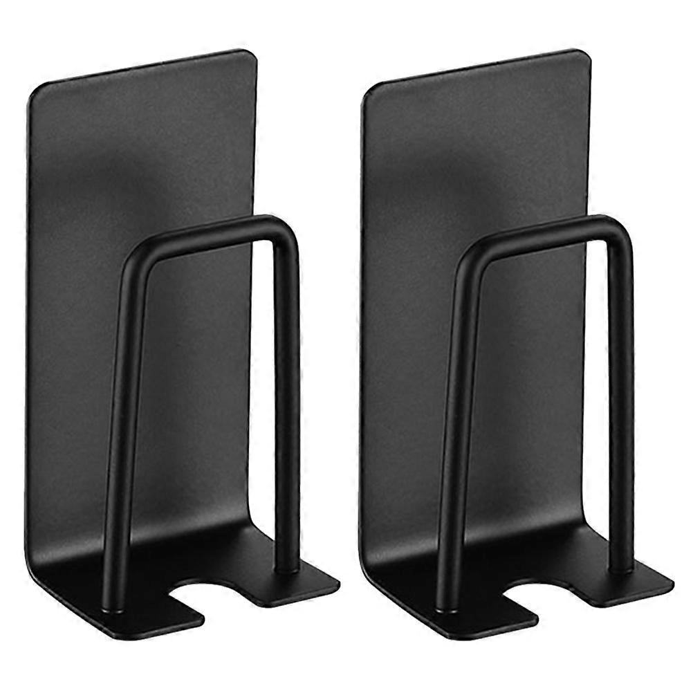 Adhesive Toothbrush Holder Stainless Steel Toothbrush Storage Rack Bathroom Use Rust-resistant 3.22x1.57x0.98inch 2Pack