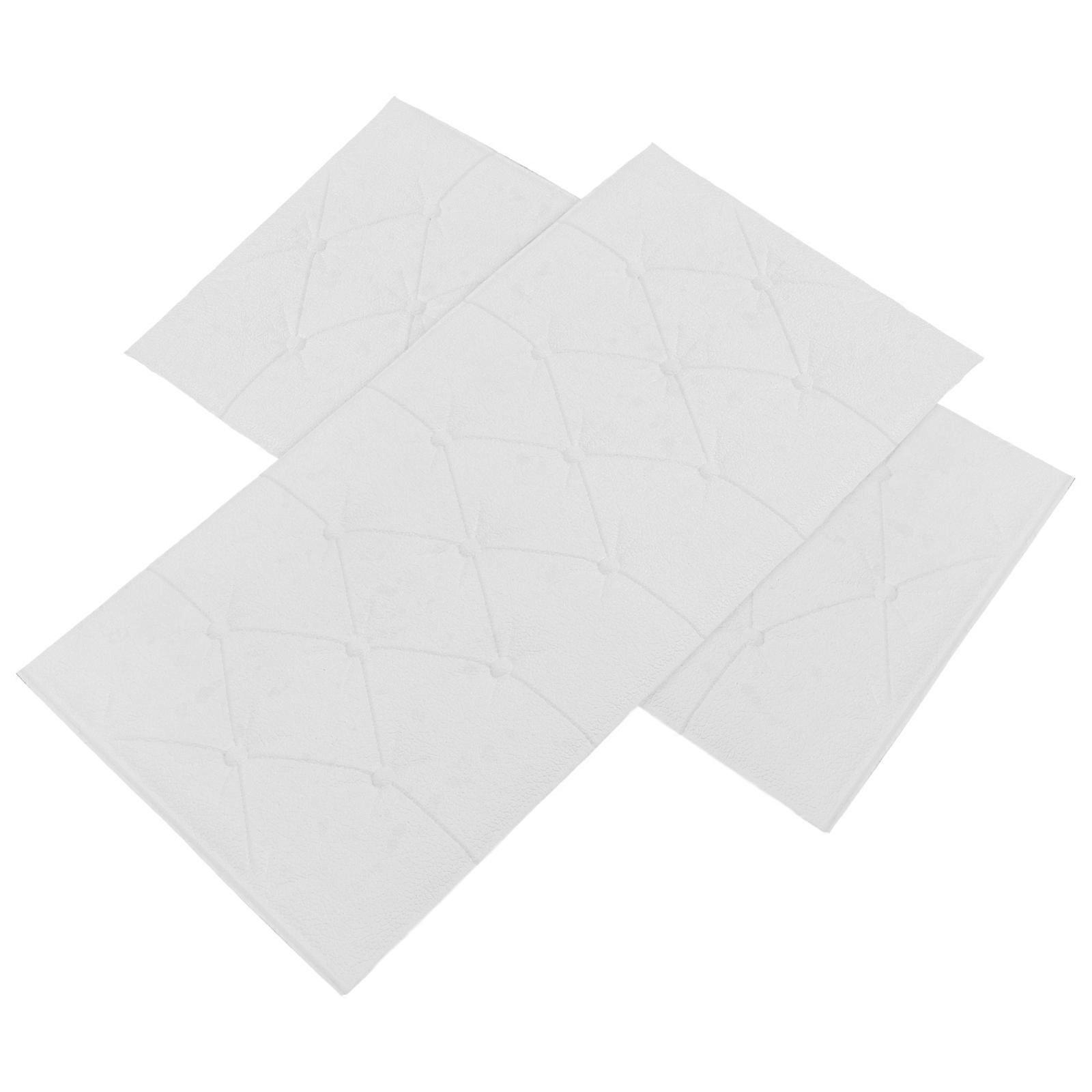 Peel And Stick Child Headboard 3D PVC Wall Panel Rectangular Wall Cushion TV Walls 2Pcs