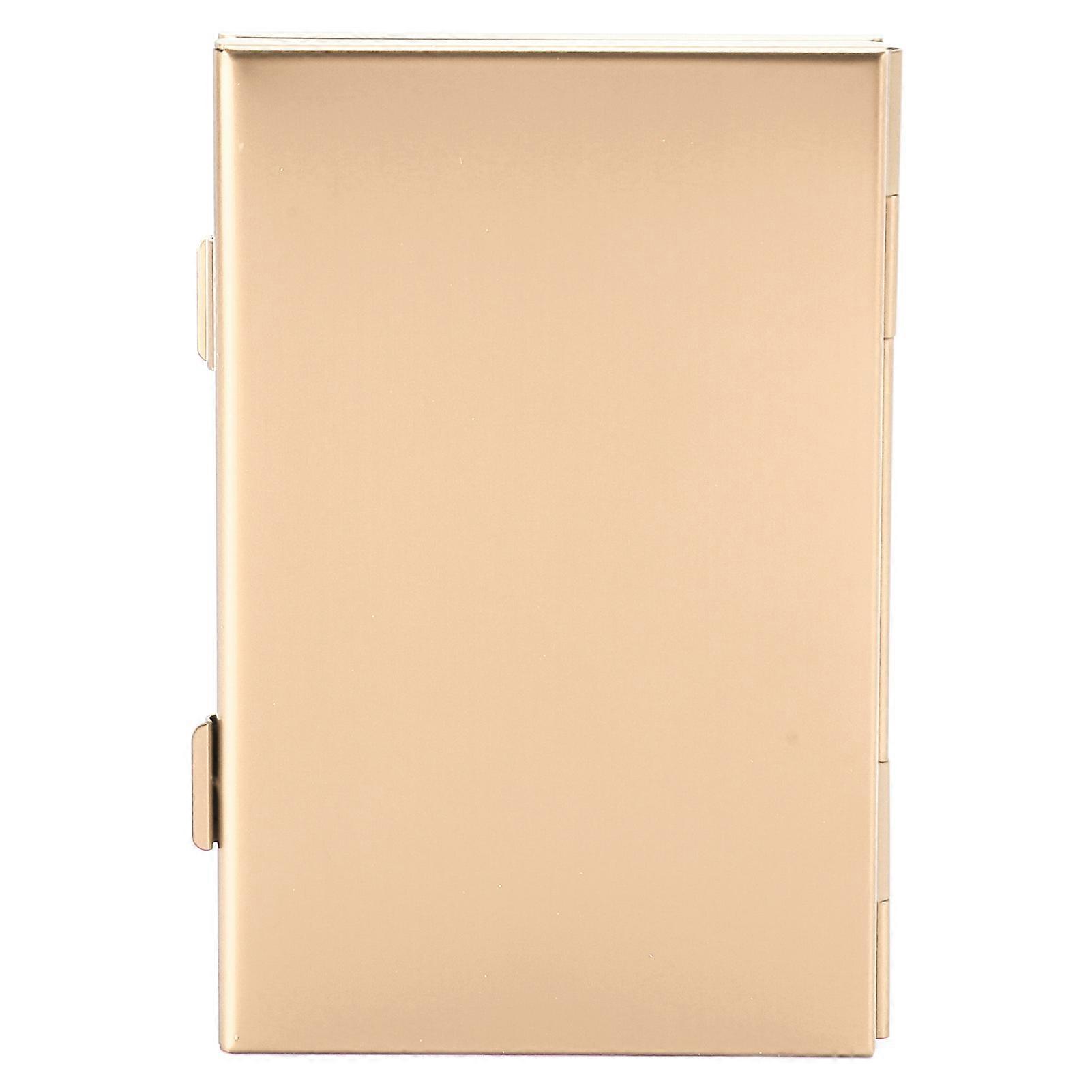 Game Card Case Aluminum Alloy 6 Slots Ultrathin Portable Game Cartridge Holder for Switch Game Cards Storage Cards Gold