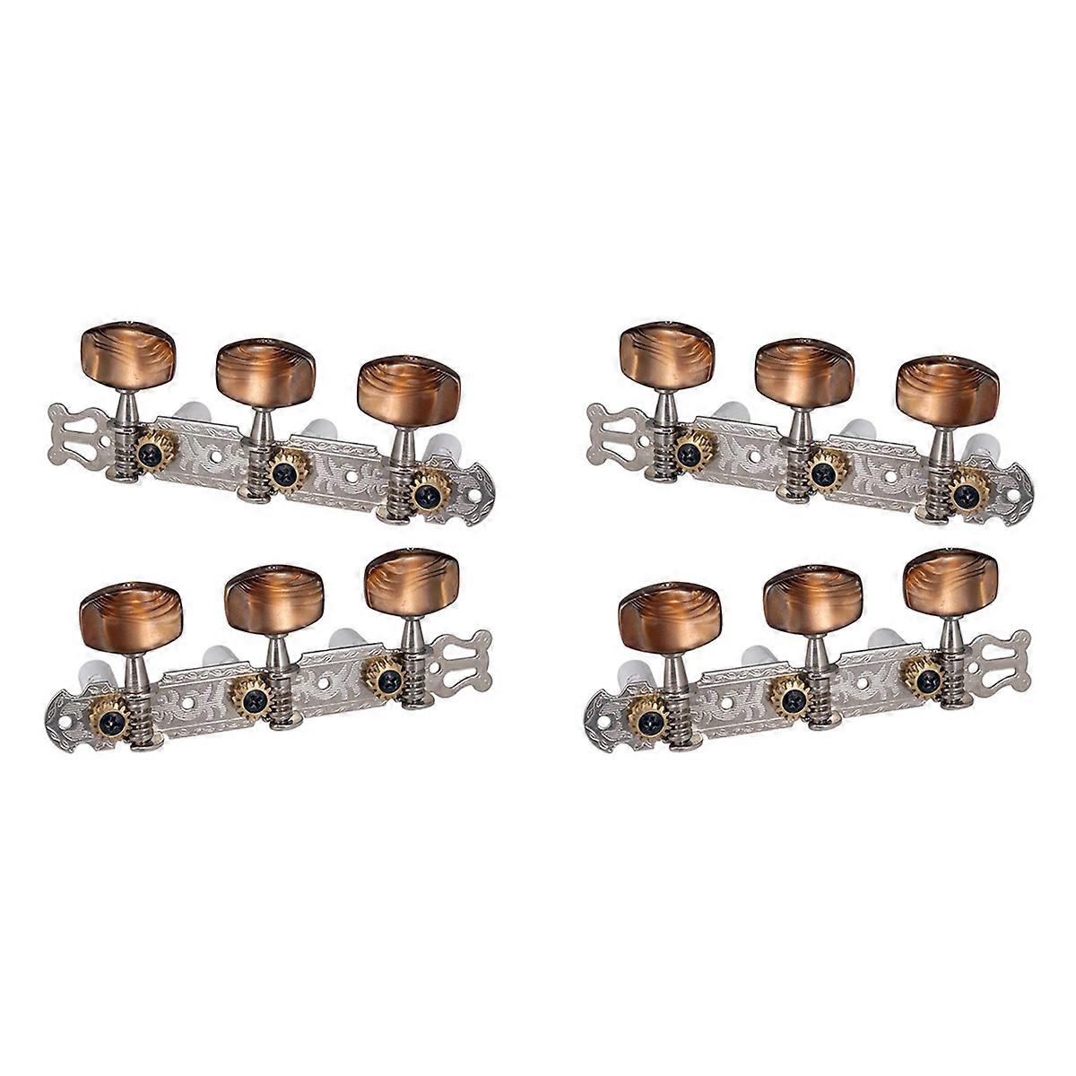 2Pcs 1:15 Classical Silver Guitar Tuner Tuning Machine Heads Keys