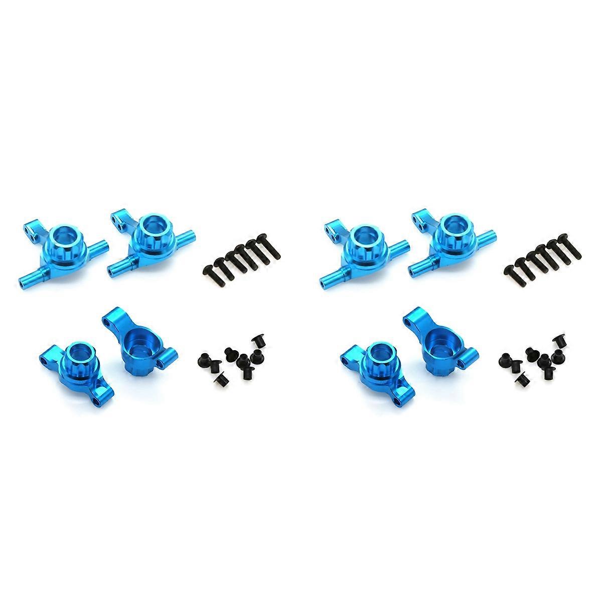 4Pcs Metal Front and Rear Upright Knuckle Arms Steering Knuckle Set