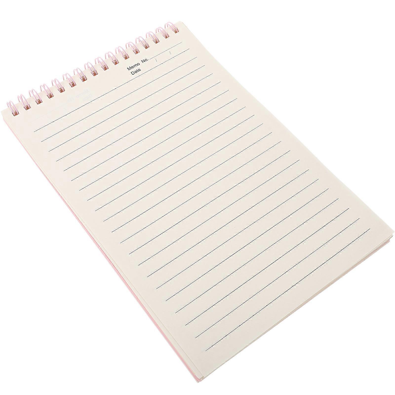 Spiral Thicken Notebook For Studying Students Pink A5 Writing 1Set