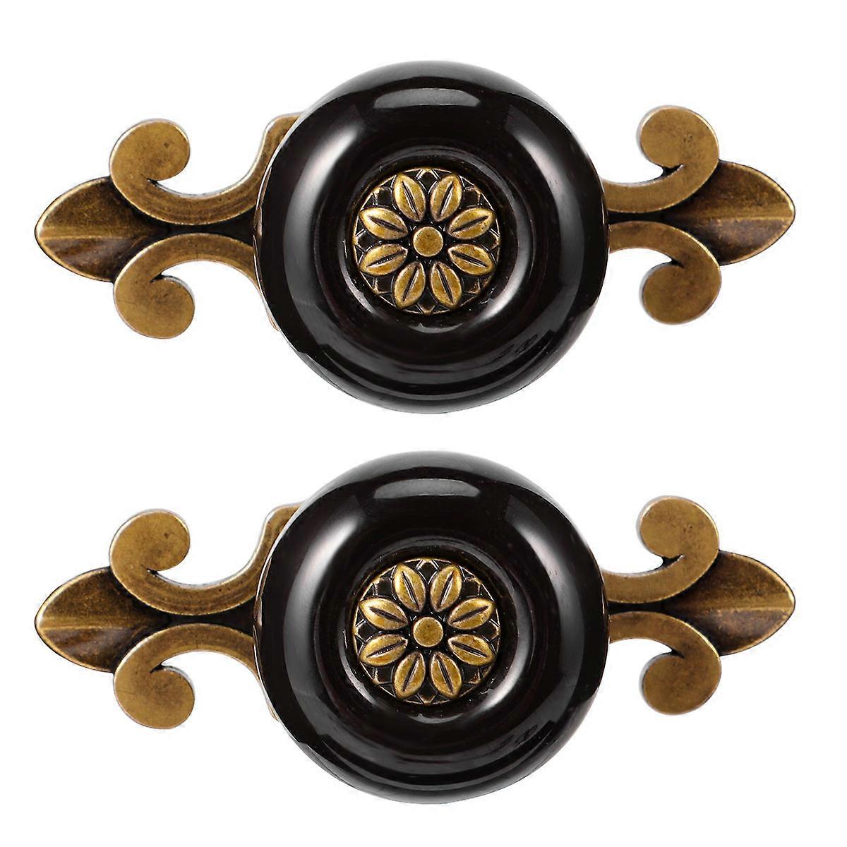 kommode håndtag zink legering kabinet træk møbler hardware til hjemmebrug lysebrun 7,5x3cm stilfuldt look 2stk