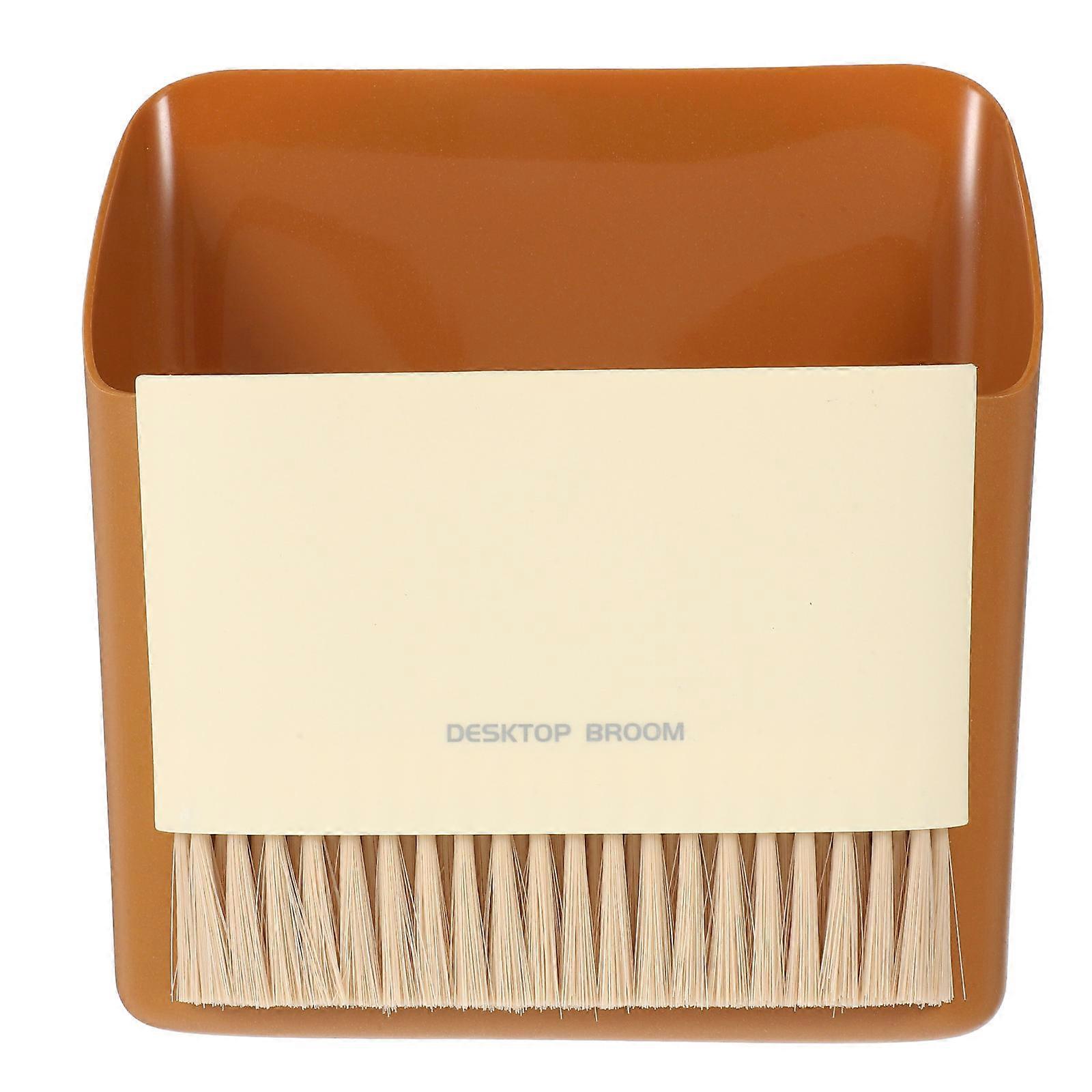 Mini Dustpan and Brush Set – Compact Sweeping Broom for Desktop, Kitchen, Office – Lightweight, Durable, Adorable Design with Natural Whisk Bristles