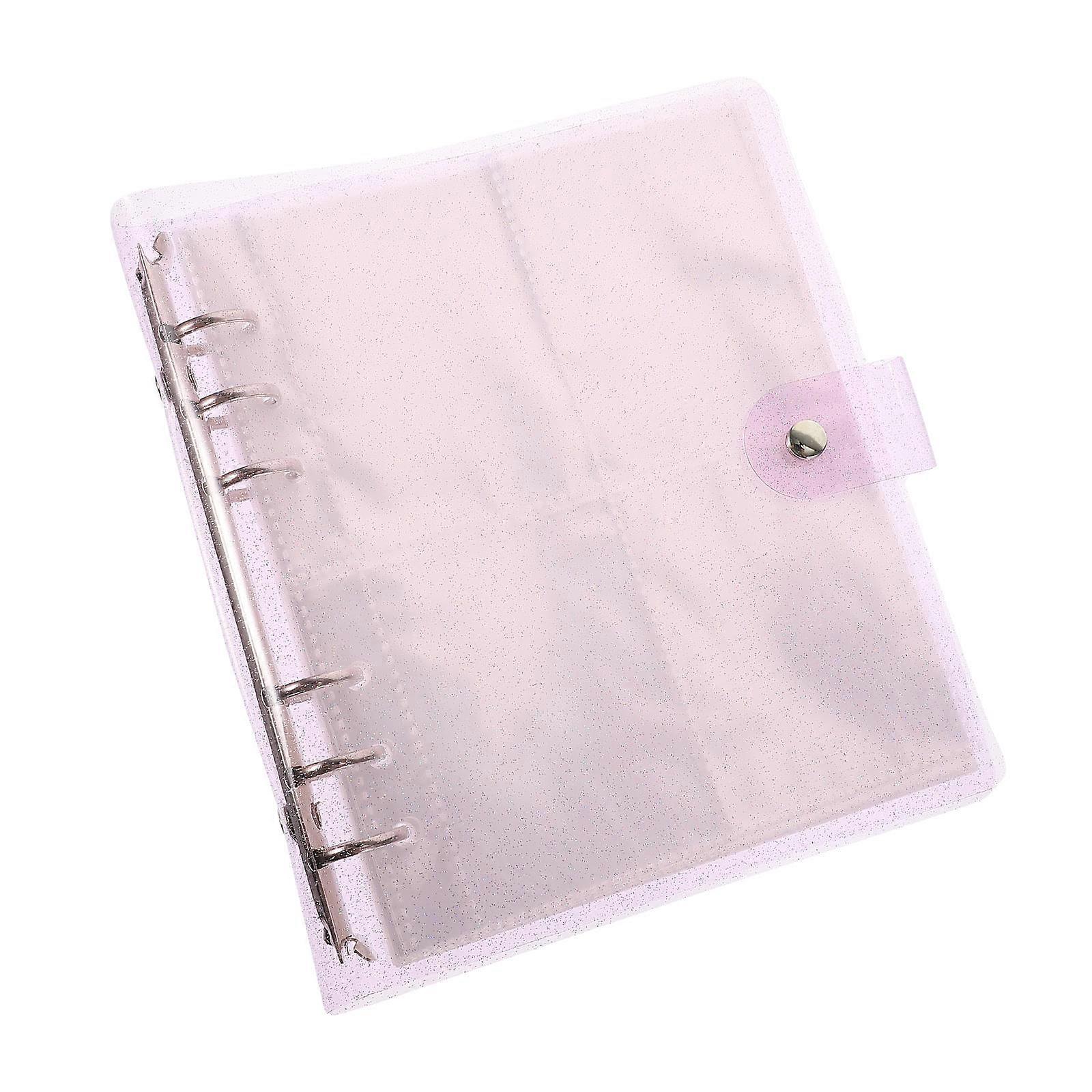 Vertical Photo Album Square Purple 19.5X18.5X3CM Holds Photos 1Set
