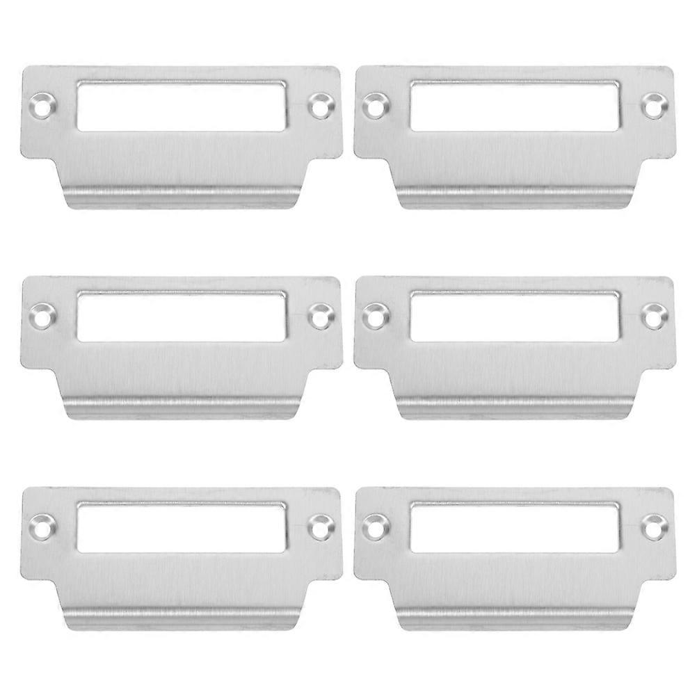Door Reinforcement Plate Security Stainless Steel Rectangular Insulation 6Pcs For Wooden Room Doors