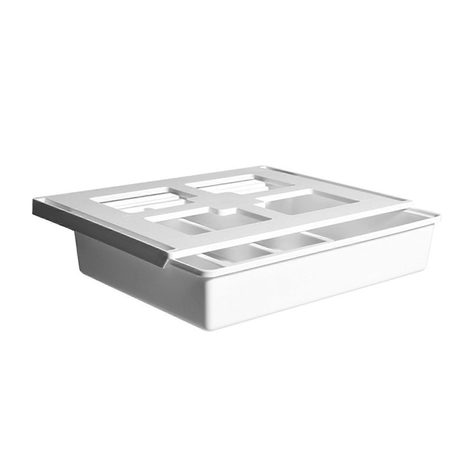 Under desk drawer stylish minimalism multicompartment storage box for office supplies typewriter Castlery and cosmetic plastic 800G