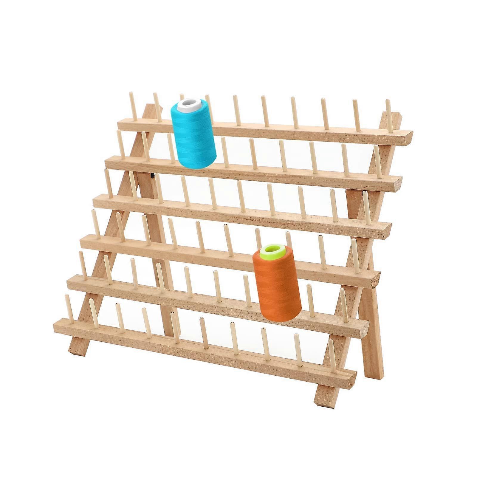 Yarn Roll Holder Wooden Thread Spools Organiser for Sewing Quilting 1