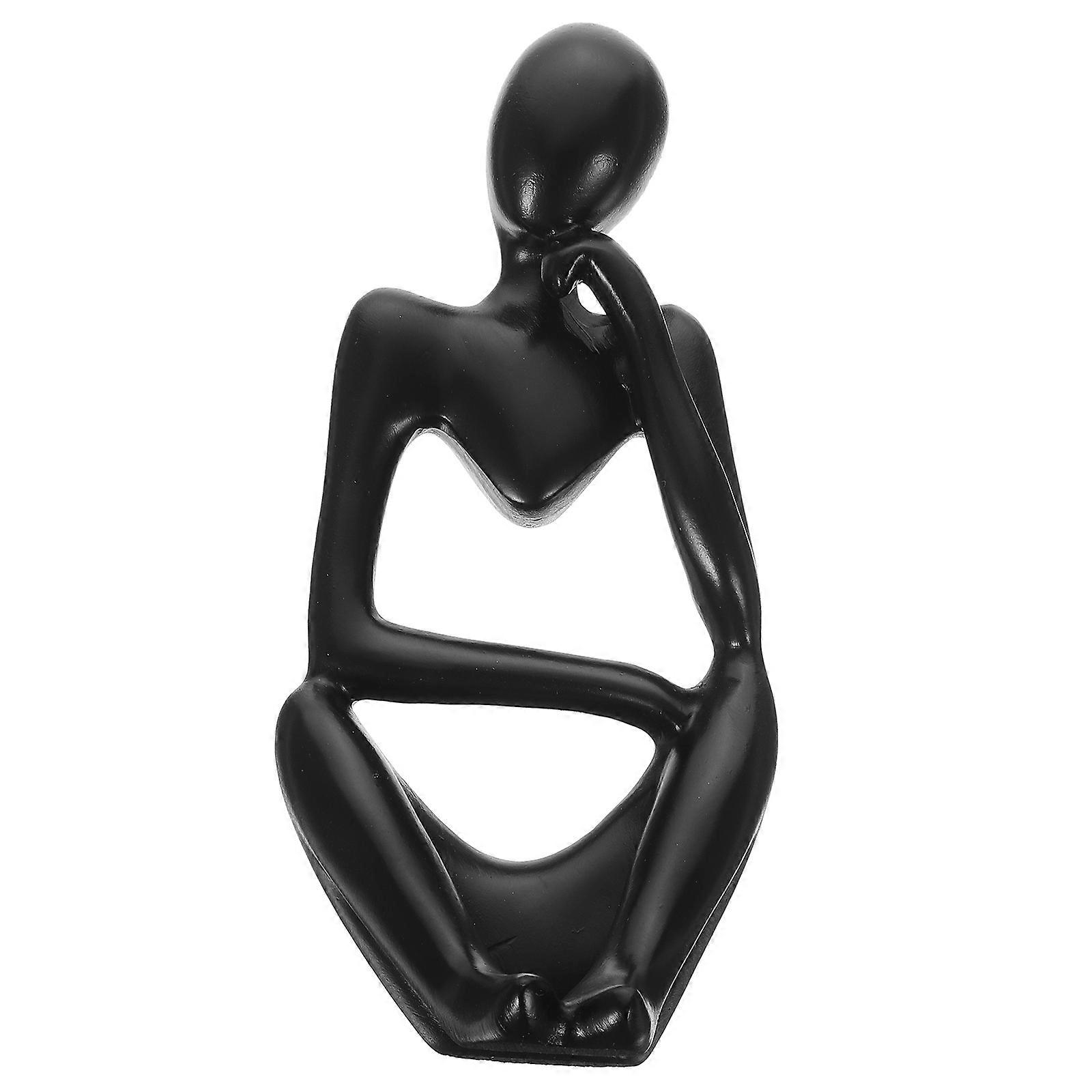 **Product Title:**

**Abstract Thinker Statue – Modern Sculpture for Bookcase Decor, Unique Home Decor Accent, Elegant Office Ornament, Artistic